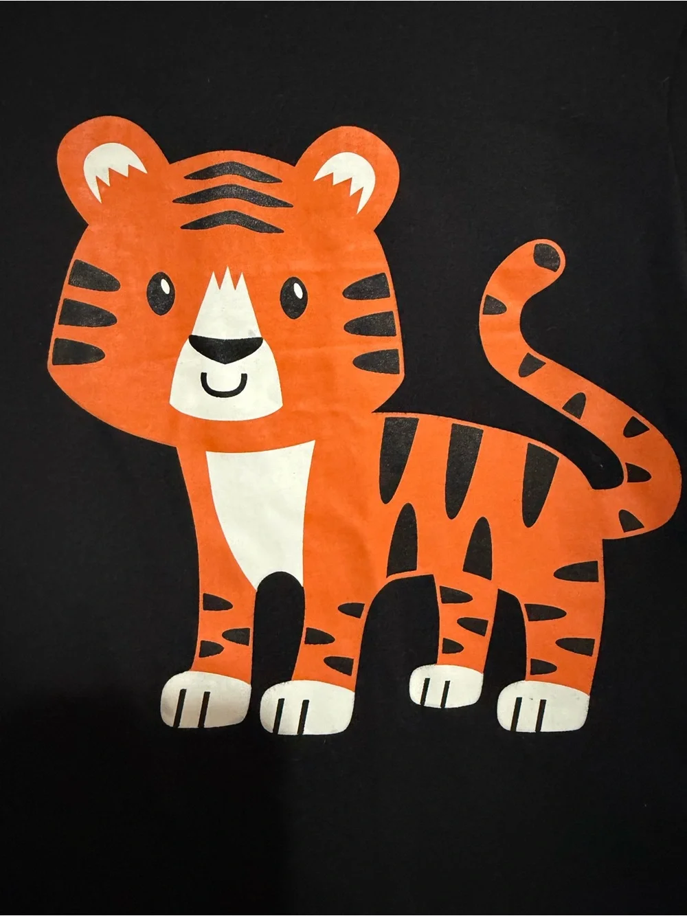 Children’s Place Black Tee with Tiger Graphic
